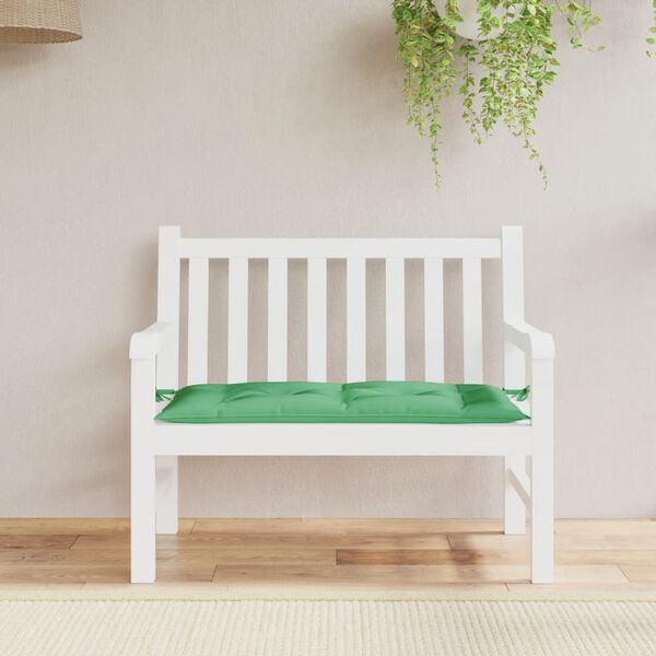 vidaXL Garden Bench Cushion Green 100x50x7 cm Oxford Fabric