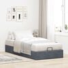 vidaXL Ottoman Bed Frame No Mattress Dark Grey 90x200 cm Velvet