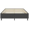 vidaXL Box Spring Bed Frame without Mattress Grey Fabric 180x200 cm Super King