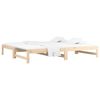 vidaXL Pull-out Day Bed without Mattress 2x(90x200) cm Solid Wood Pine