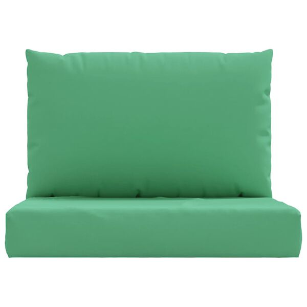vidaXL Pallet Cushions 2 pcs Green Oxford Fabric