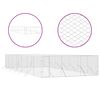 vidaXL Outdoor Dog Kennel Silver 6x14x2 m Galvanised Steel