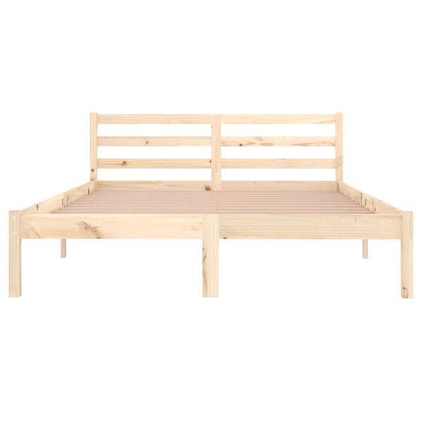 vidaXL Bed Frame without Mattress Solid Wood Pine 140x200cm