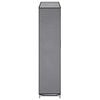 vidaXL Shoe Cabinet with Cover Grey 115x28x110 cm Fabric