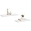 vidaXL Floating Wall Shelves 2 pcs White 60x23.5x3.8 cm MDF