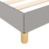 vidaXL Bed Frame without Mattress Light Grey 183x203 cm King Fabric