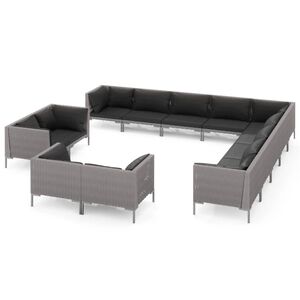 vidaXL Garden Lounge Set | Dark Grey