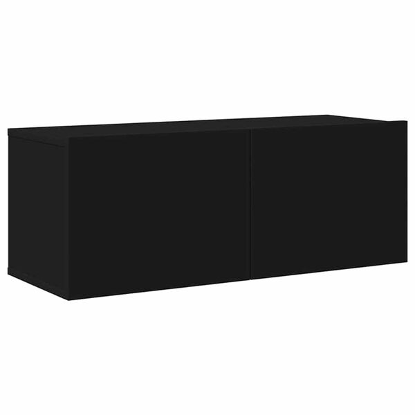 vidaXL 6 Piece TV Cabinet Set Black Engineered Wood