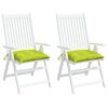 vidaXL Chair Cushions 2 pcs Bright Green 40x40x7 cm Oxford Fabric