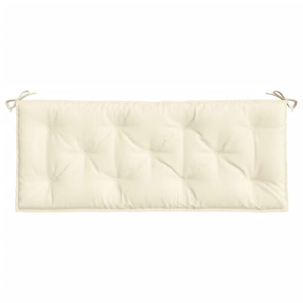 vidaXL Garden Bench Cushion Cream White 120x50x7 cm Oxford Fabric
