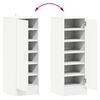vidaXL Shoe Cabinet White 32x35x92 cm Engineered Wood