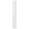 vidaXL 5-Tier Book Cabinet High Gloss White 60x24x175 cm Engineered Wood