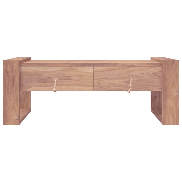 vidaXL Coffee Table 110x60x40 cm Solid Teak Wood