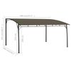vidaXL Garden Sunshade Awning 4x3x2.55 m Taupe