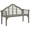 vidaXL Garden Queen Bench with Cushion 135 cm Solid Acacia Wood Grey
