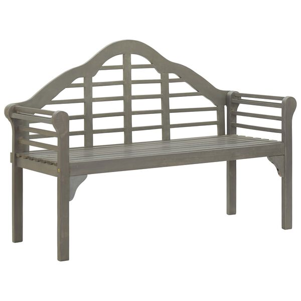 vidaXL Garden Queen Bench with Cushion 135 cm Solid Acacia Wood Grey