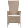 vidaXL 9 Piece Garden Dining Set with Cushions Beige