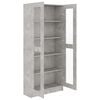 vidaXL Vitrine Cabinet Concrete Grey 82.5x30.5x185 cm Engineered Wood