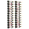 vidaXL Wall Mounted Wine Racks for 12 Bottles 2 pcs Black Iron