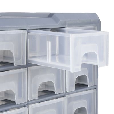 vidaXL Multi-drawer Organiser with 38 Drawers 52x16x37.5 cm