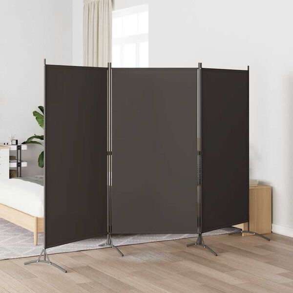 vidaXL 3-Panel Room Divider Anthracite 260x180 cm