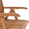 vidaXL Reclining Garden Chairs with Cushions 6 pcs Solid Teak Wood (3x48980+314127)