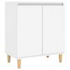 vidaXL Sideboard with Solid Wood Legs White 60x35x70 cm Engineered Wood