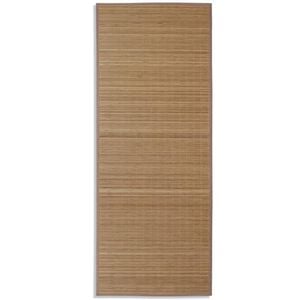 vidaXL Carpet | Brown | Bamboo, Polypropylene, PVC | 80 x 200 cm | Bamboo Rug