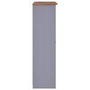 vidaXL 3-Door Wardrobe Grey 118x50x171.5 cm Pine Panama Range