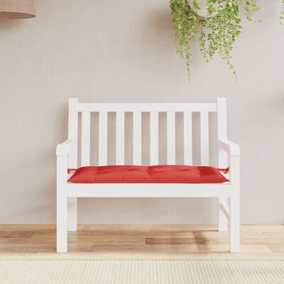 vidaXL Garden Bench Cushion Red 110x50x7 cm Oxford Fabric