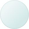 vidaXL Table Top Tempered Glass Round 800 mm
