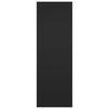 vidaXL TV Cabinets 2 pcs Black 30.5x30x90 cm Engineered Wood