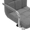 vidaXL Bar Stool Light Grey Fabric