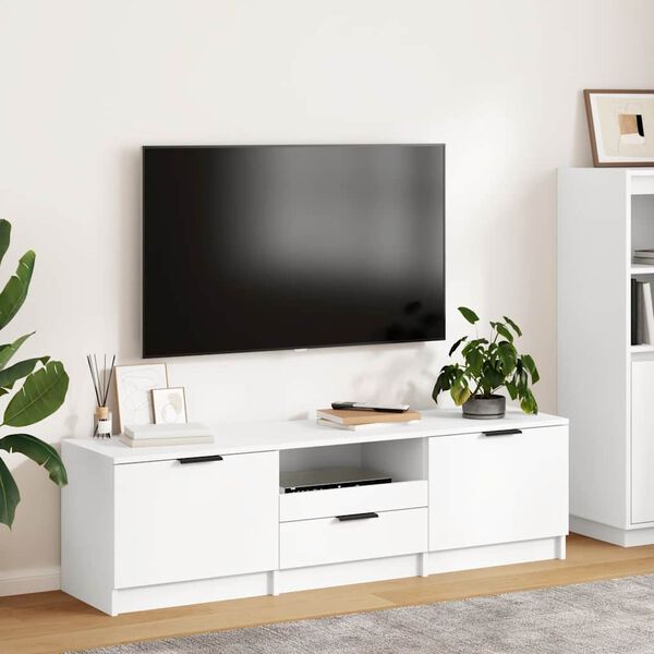 vidaXL TV Cabinet White 140x35x40 cm Engineered Wood