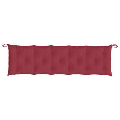 vidaXL Garden Bench Cushion Wine Red 180x50x7 cm Oxford Fabric