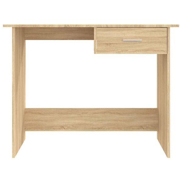vidaXL Desk Sonoma Oak 100x50x76 cm Engineered Wood