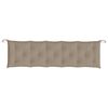vidaXL Garden Bench Cushion Taupe 180x50x7 cm Oxford Fabric