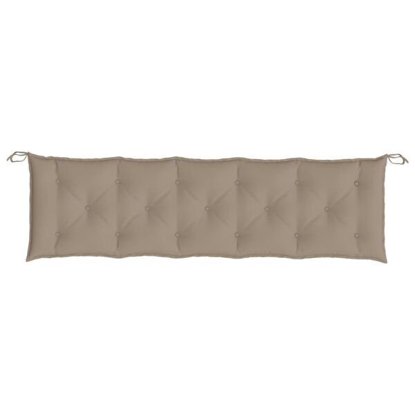 vidaXL Garden Bench Cushion Taupe 180x50x7 cm Oxford Fabric
