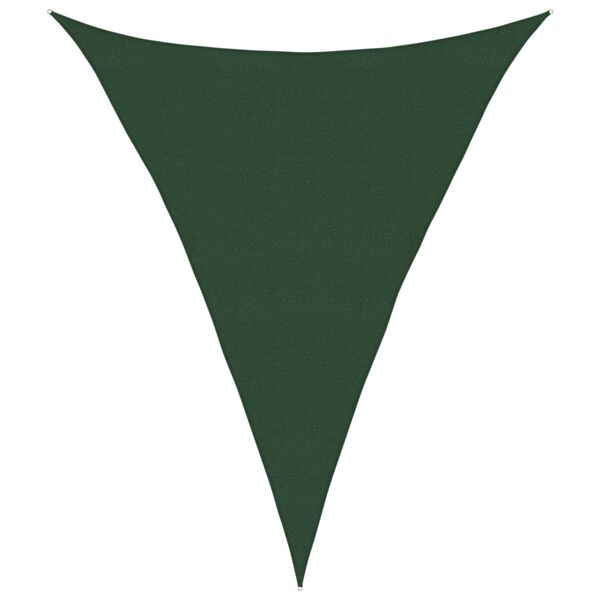 vidaXL Sunshade Sail 160 g/m² Dark Green 4x5x5 m HDPE