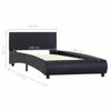 vidaXL Bed Frame with LED without Mattress Black 100x200 cm