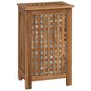 vidaXL Laundry Basket Natural Solid Teak Wood