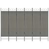 vidaXL 6-Panel Room Divider Anthracite 240x180 cm