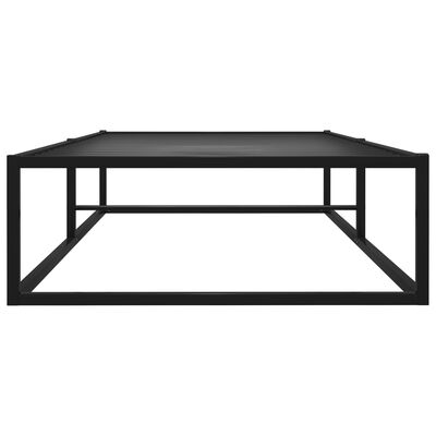 vidaXL Bed Frame without Mattress Black Metal 90x200 cm