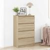 vidaXL Sideboard Sonoma Oak 60x35x98.5 cm Engineered Wood