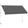 vidaXL Manual Retractable Awning 400 cm Anthracite