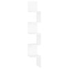 vidaXL Wall Corner Shelf White 20x20x127.5 cm Engineered Wood