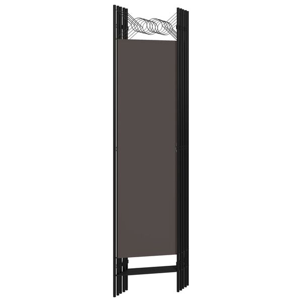 vidaXL 5-Panel Room Divider Anthracite 200x180 cm