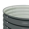 vidaXL Garden Raised Bed 80x80x44 cm Galvanised Steel Grey
