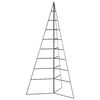 vidaXL Metal Christmas Tree for Decoration Black 180 cm