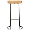 vidaXL Bar Stools 2 pcs Solid Mango Wood